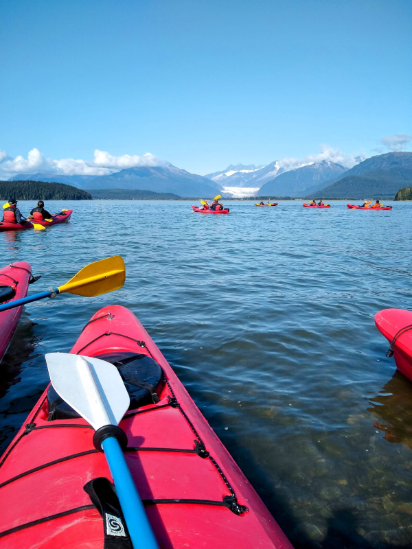 Kayaying in Alaska